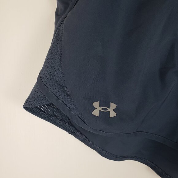 Under Armour Fly-By 3" Shorts Loose Gray Athletic Lightweight Womens Size Large - Picture 3 of 8